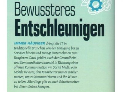 Bewussteres Entschleunigen (MOBILE BUSINESS)